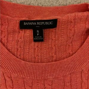 Salmon cable knit sweater